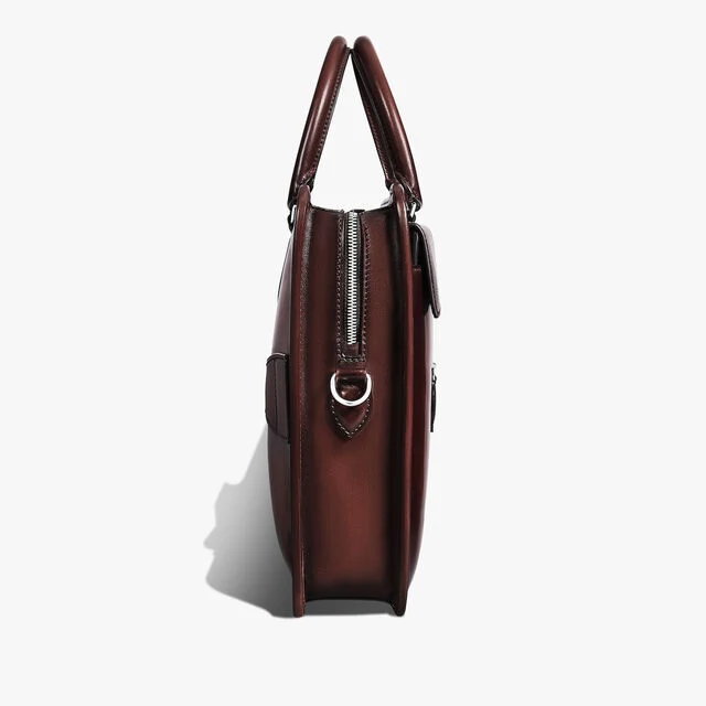 Un Jour Pocket Leather Briefcase