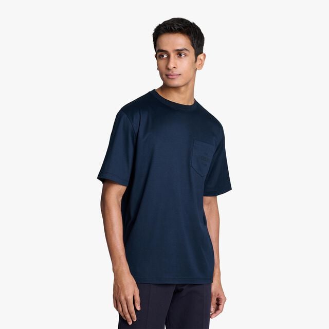 Pocket Logo T-Shirt, MARINE, hi-res 2