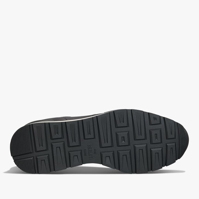 Fast Track Venezia Calf Leather And Nylon Sneaker, NERO GRIGIO, hi-res 6
