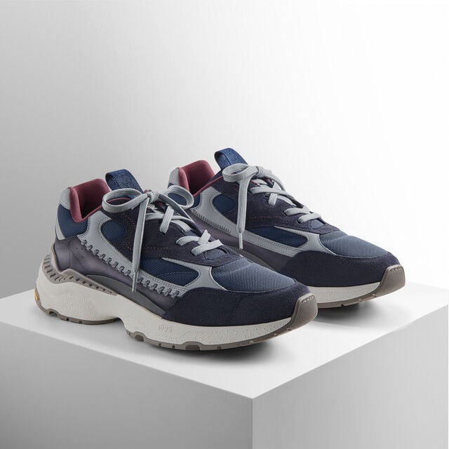 Skyrunning Leather And Nylon Sneaker, NIGHTFALL, hi-res 9