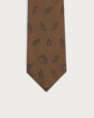 Berluti Icons Tie, Toffee Camel, hi-res
