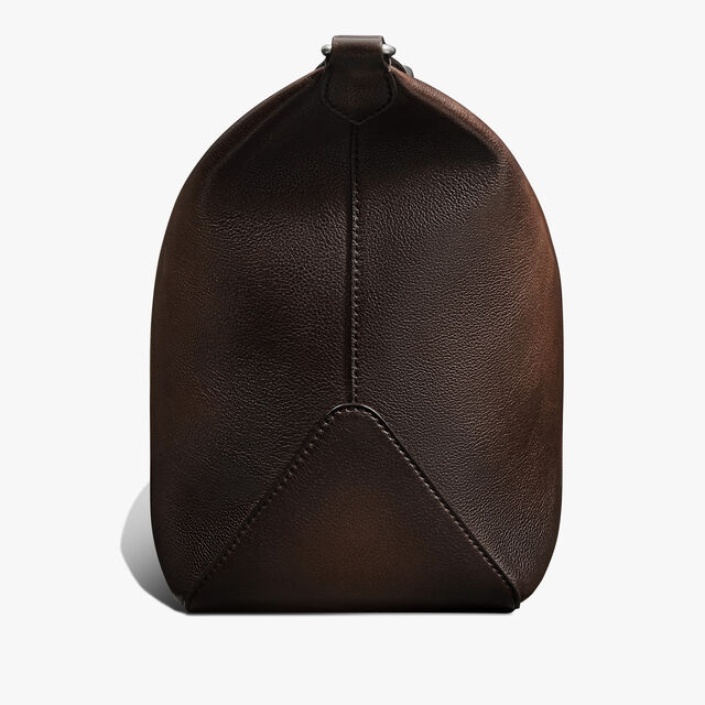 Toujours Soft Zipped Hobo Scritto Leather Messenger, SOFT BROWN, hi-res 4