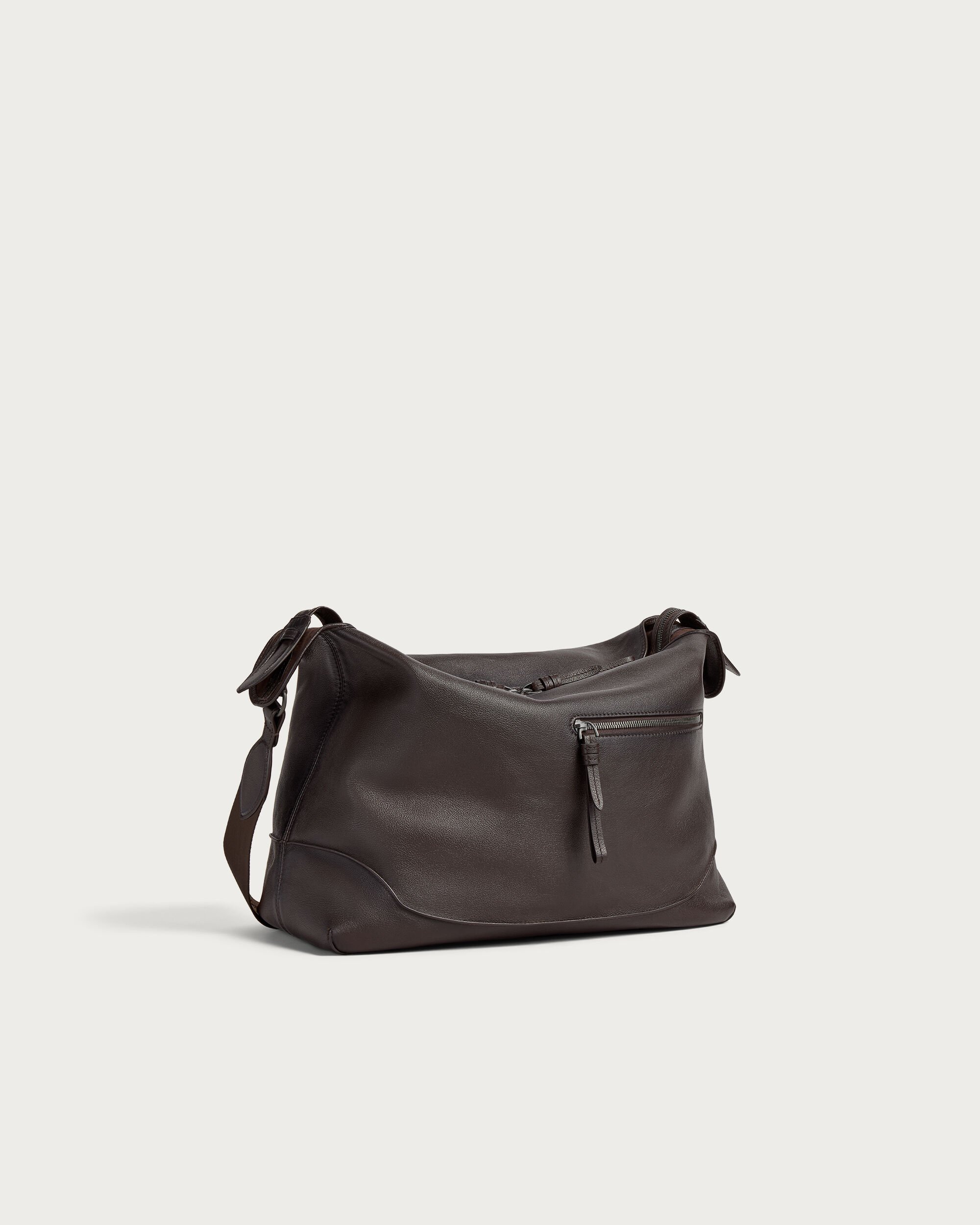 1 Jour Hobo Shoulder Bag, Dark Brown, hi-res