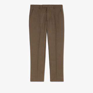 Cotton Scritto Carrot Trousers, WARM GREEN, hi-res