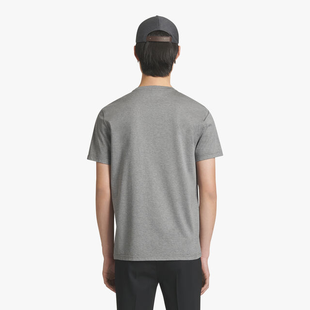 Scritto Embroidered T-Shirt, GREY MELANGE, hi-res 3