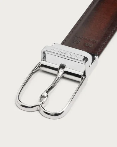 B Volute Reversible Belt, Chimere & Marron Ambre, hi-res