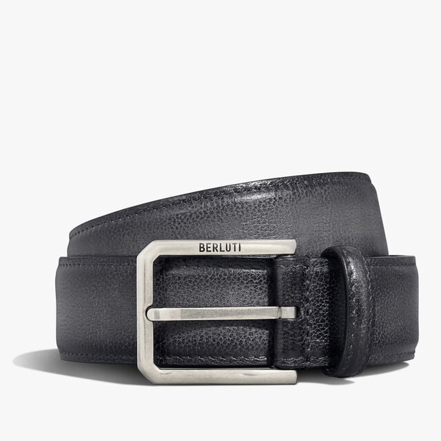 Versatile Leather 35 mm Belt, NERO GRIGIO, hi-res 1