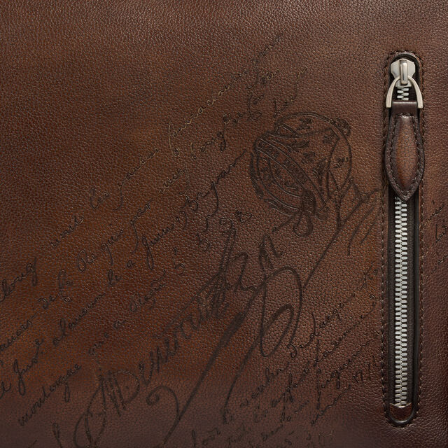 Périple Hobo In Scritto Leather, SOFT BROWN, hi-res 7
