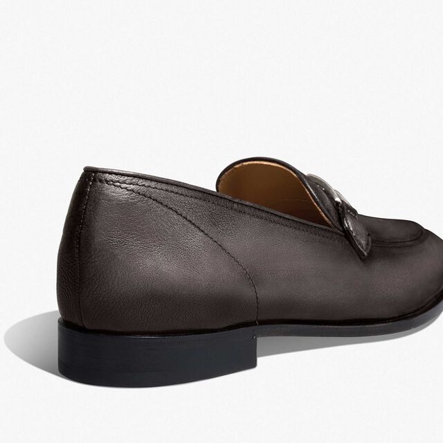 B Volute Calf Leather Loafer, NERO, hi-res 5
