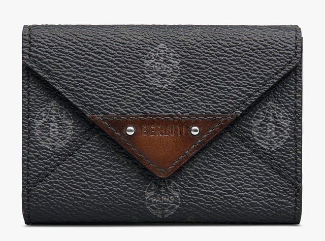 Enveloppe Canvas And Leather Trifold, BLACK + TDM INTENSO, hi-res