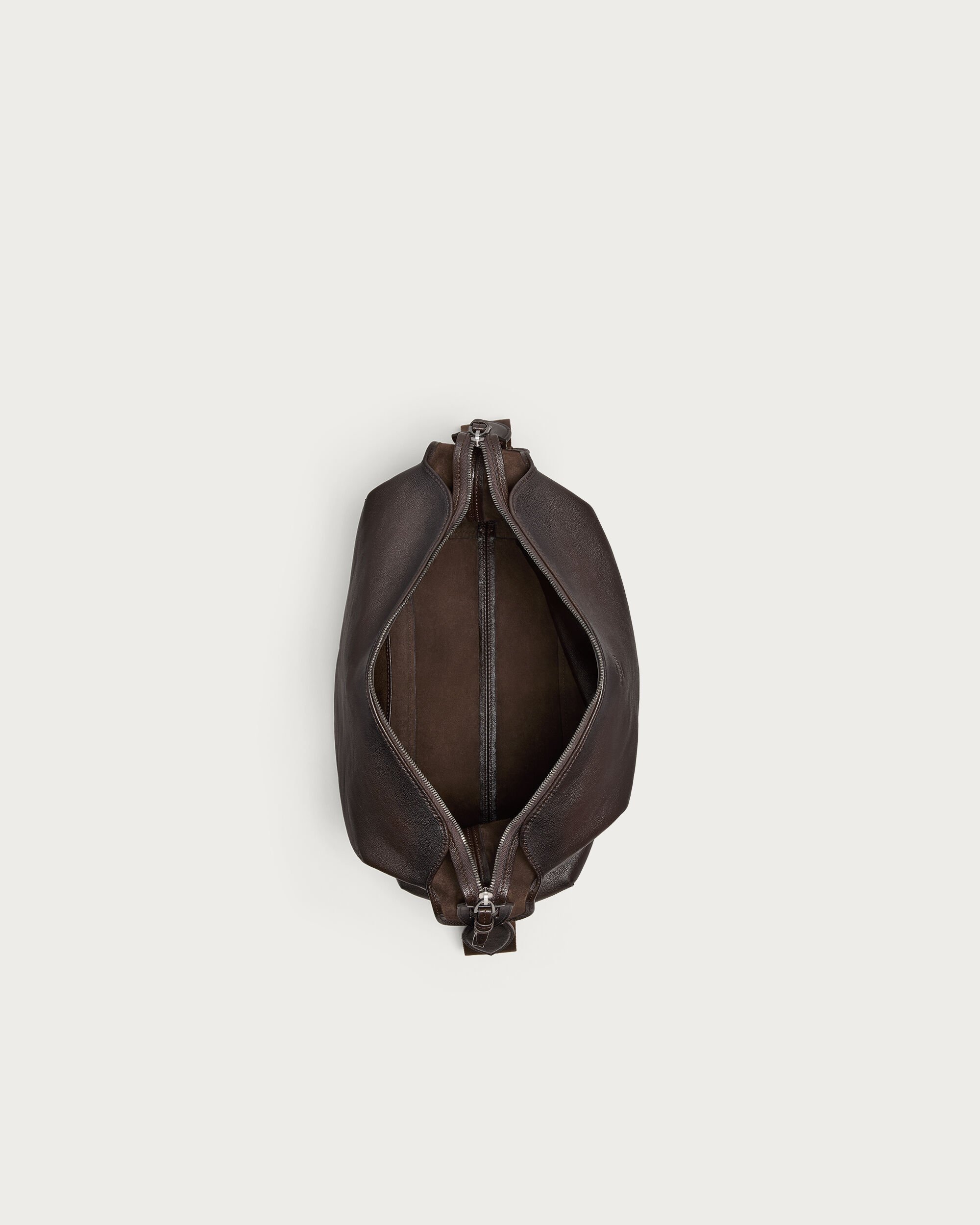 Un Jour Hobo Shoulder Bag, Dark Brown, hi-res