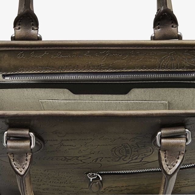 Sac Bandoulière Premier Jour Cabas En Cuir Scritto, APPENNINI, hi-res 5