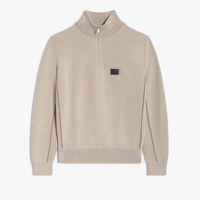 Half Zip Shadow, SAND, hi-res 1