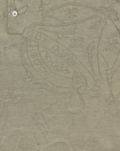 Diagonal Scritto Pattern Polo, Salvia, hi-res