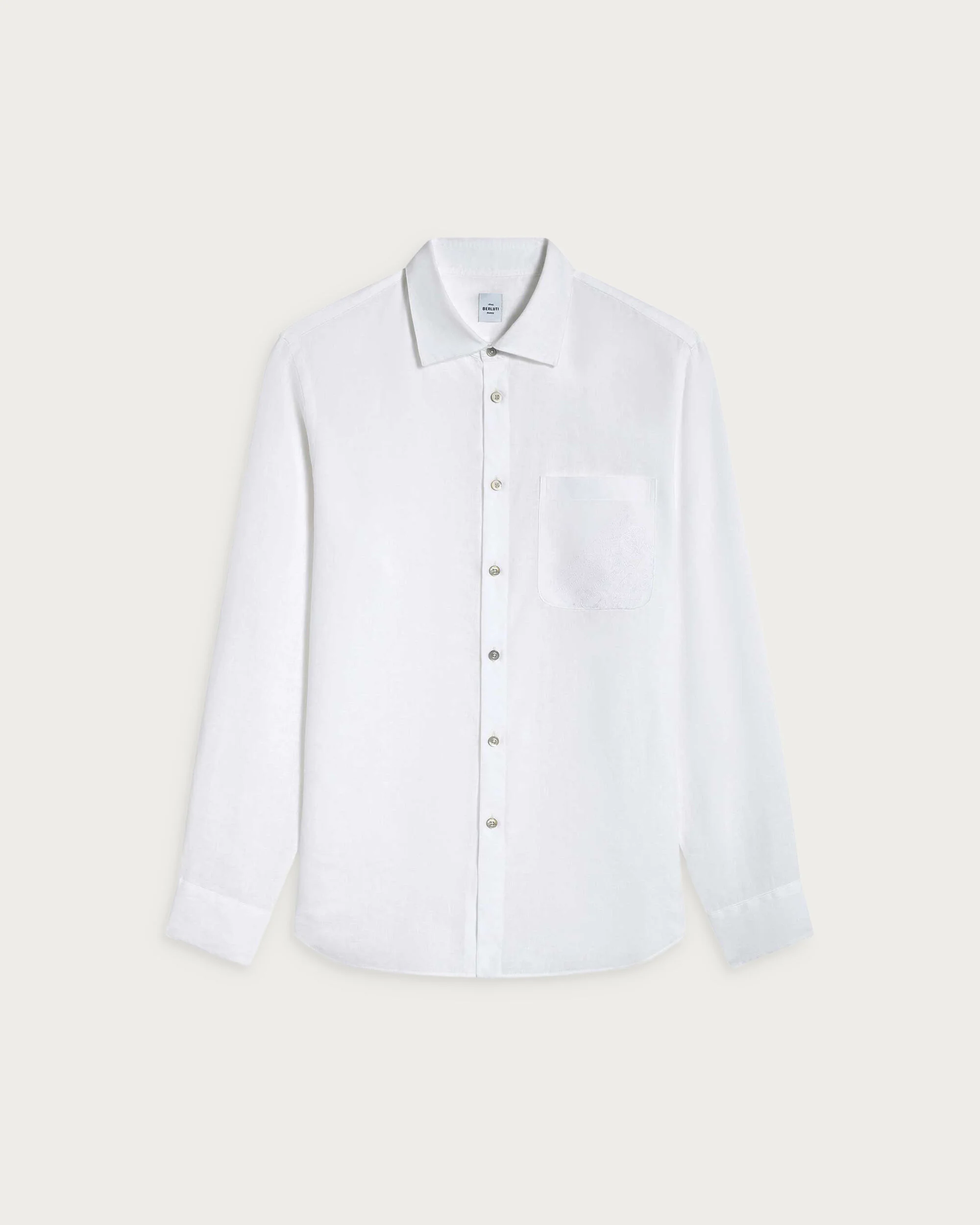 Shirt with Scritto Pocket, Paper White, hi-res