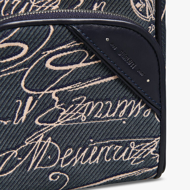 Miles Scritto Arabesque Canvas Messenger, NAVY, hi-res 5
