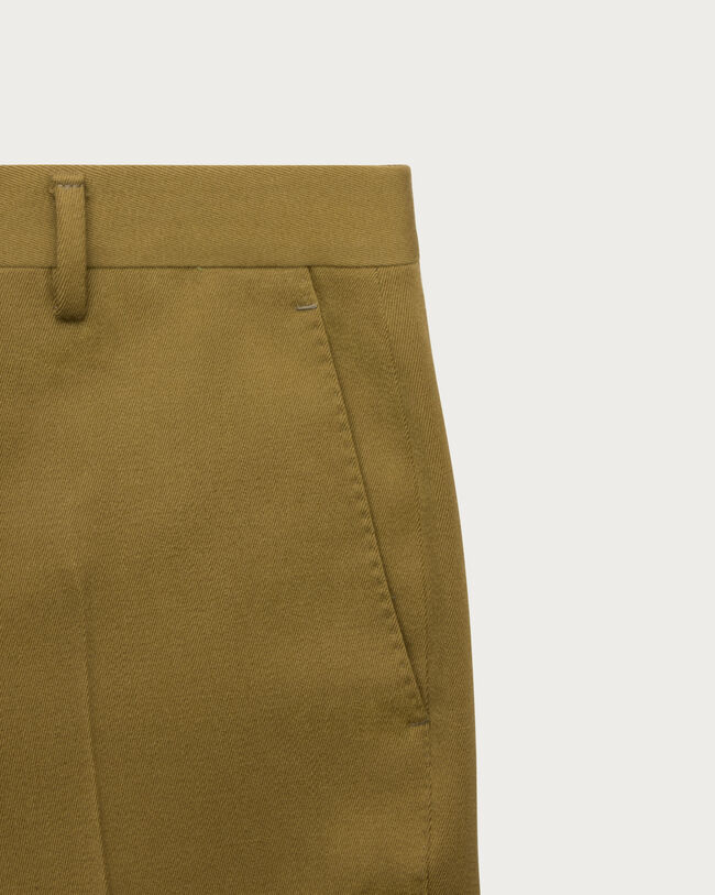 Pantalon Alessandro avec D&eacute;tail en Cuir, Citrus Green, hi-res