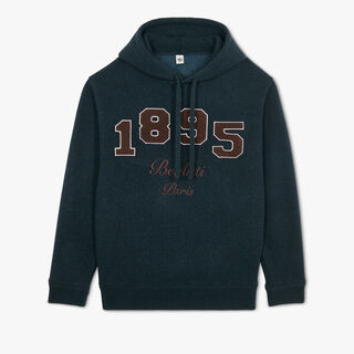 Embroidered Logos Varsity Hoodie, NUANCE OF GREEN, hi-res
