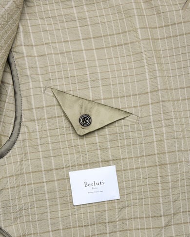 Marcello Jacket with Leather Details, Salvia, hi-res