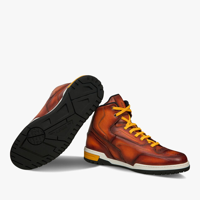 Playoff Leather Sneaker, HONEY, hi-res 4