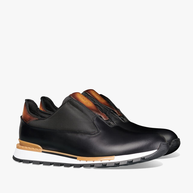 Fast Track Leather Sneaker, BLACK, hi-res 2