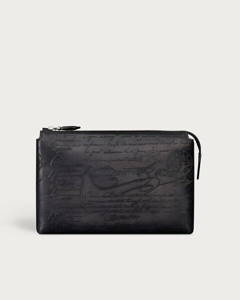 Tersio Zipped Pouch, Nero Grigio, hi-res