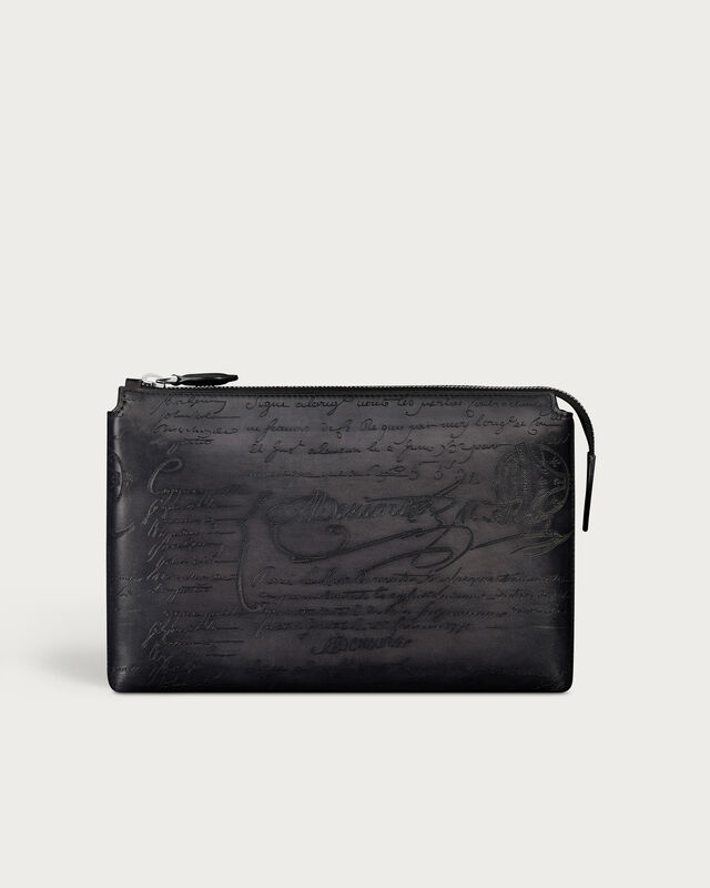 Tersio Zipped Pouch, Nero Grigio, hi-res