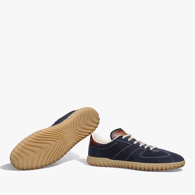 Trainer Suede Calf Sneaker, NAVY, hi-res 4