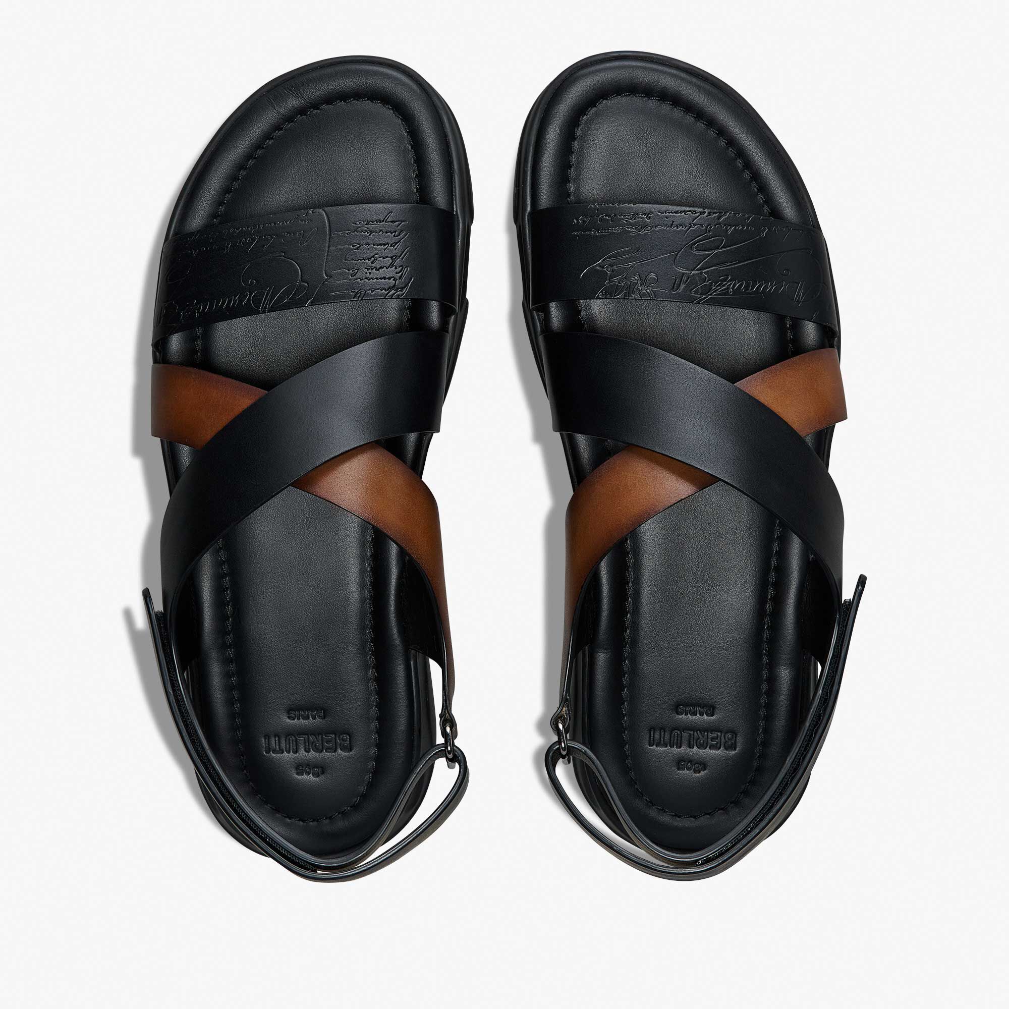 【BERLUTI】シャドウ レザー サンダル シャドウ レザーサンダル | ベルルッティ JP