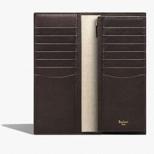 Badi Toile Marbeuf Long Wallet, DARK BROWN + MADURO, hi-res 3