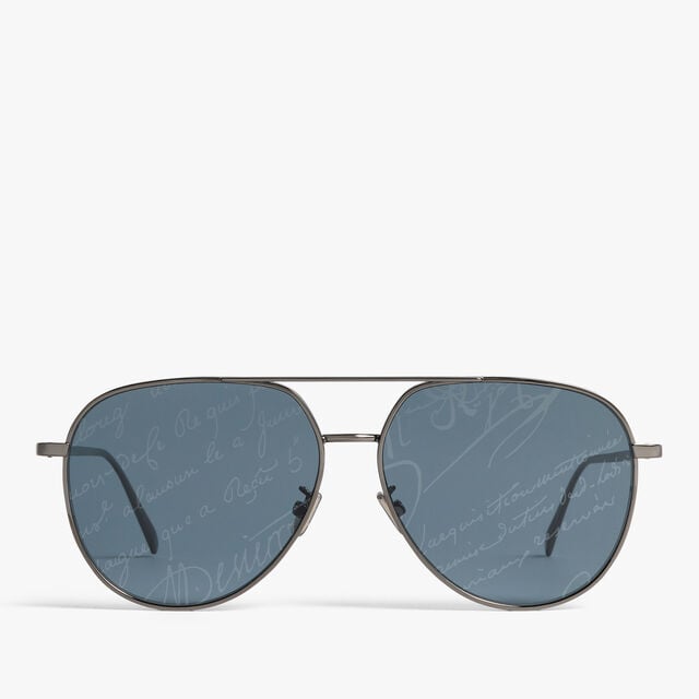 Glint Metal Sunglasses, BLACK GOLD + BROWN SCRITTO, hi-res 1