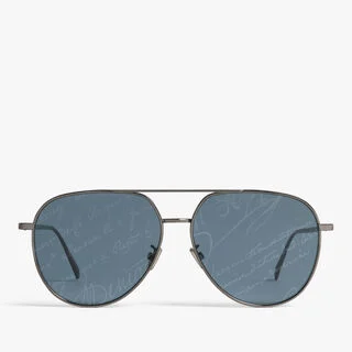 Glint Metal Sunglasses, BLACK GOLD + BROWN SCRITTO, hi-res