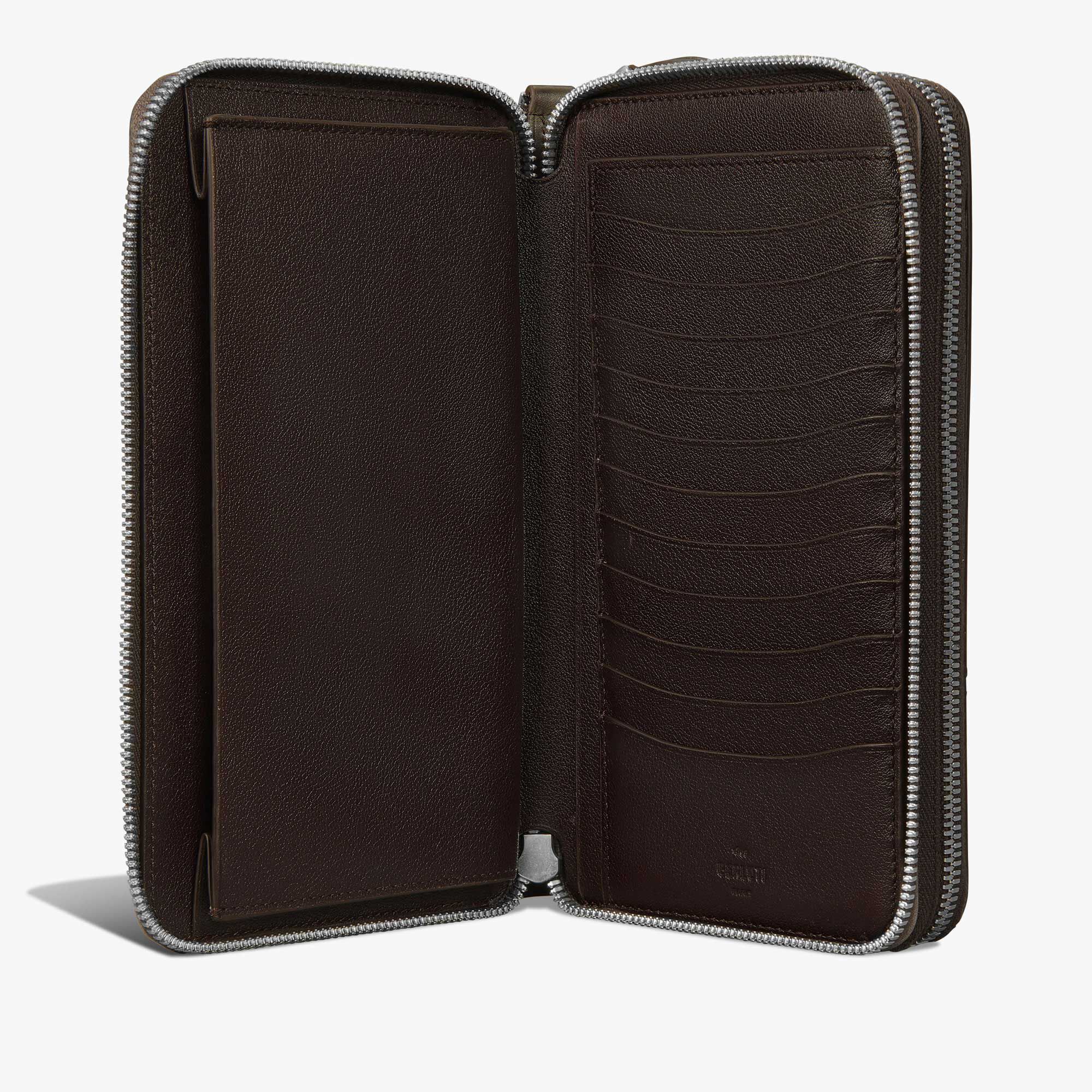 Tali Scritto Leather Long Zipped Wallet | Berluti TH