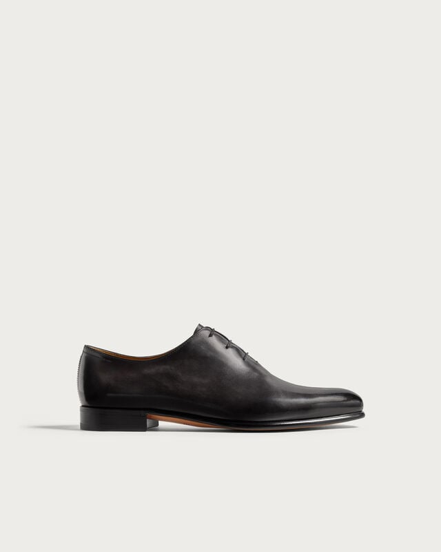 Alessandro Galet Calf Leather Oxford, Nero Grigio, hi-res