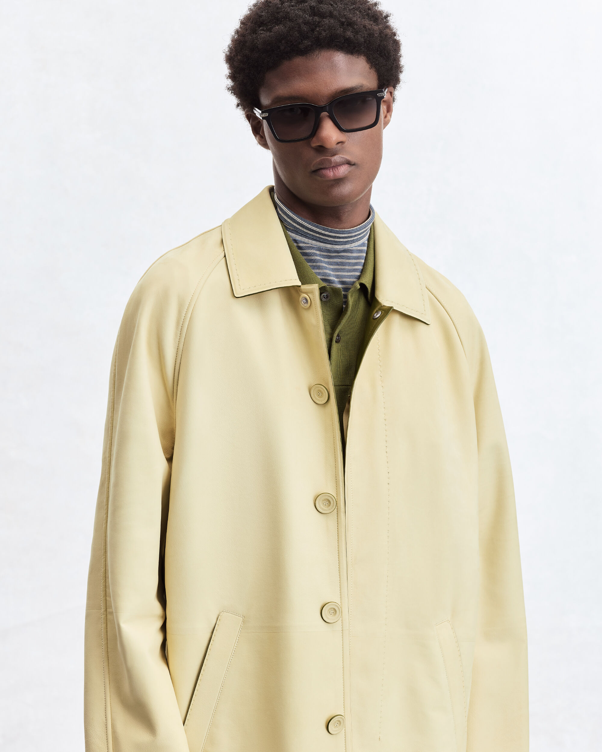 Bicolor Coat, Lemon Sorbet, hi-res