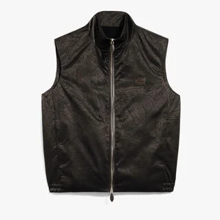 Scritto Nylon Padded Gilet, EARTH BROWN, hi-res