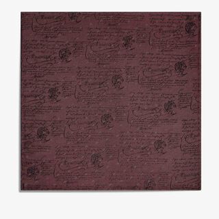 Micro Pattern Handkerchief With Scritto Background, ST EMILION, hi-res
