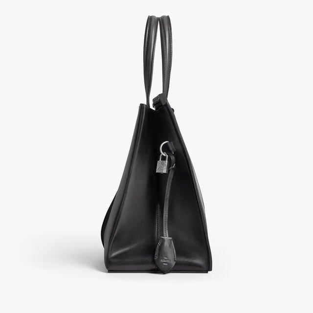 Luti 38 Leather Tote Bag, NERO GRIGIO, hi-res 5