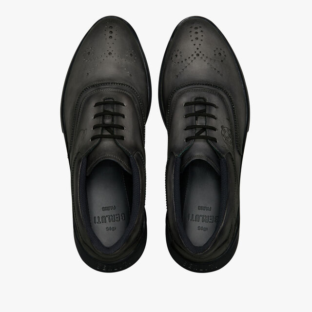 Swing Scritto Leather Golf Shoe, NERO GRIGIO, hi-res 3