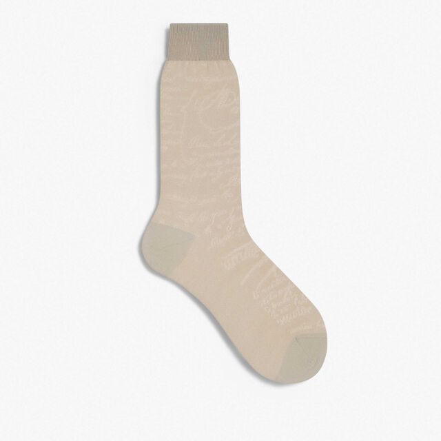 Scritto Socks, ECRU, hi-res 1