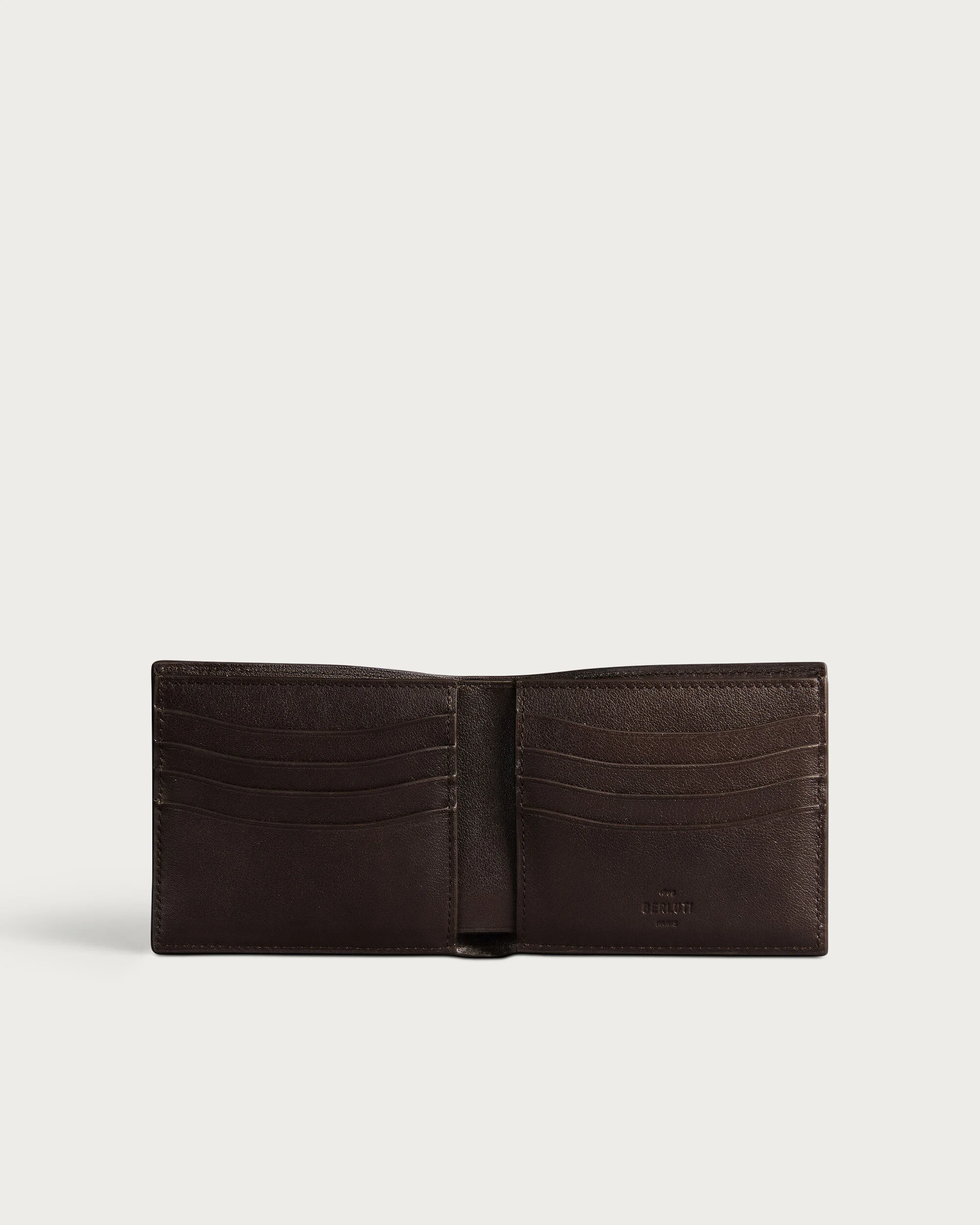 Makore Tangram Compact Wallet, Nero Caviar & Savana, hi-res