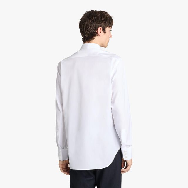 Cotton Poplin Alessandro Shirt, PAPER WHITE, hi-res 3