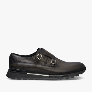 Fast Track Scritto Leather Double Monk Sneaker, FLANEL, hi-res