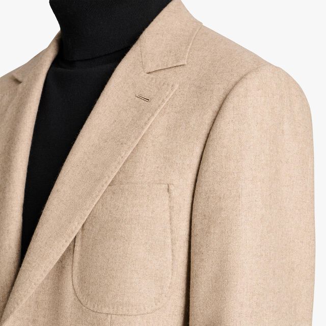 Cashmere Stretch Travel Jacket, WARM BEIGE, hi-res 5