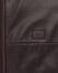 Ultralight Fly Leather Hooded Blouson, Chocolate Brown, Image 2