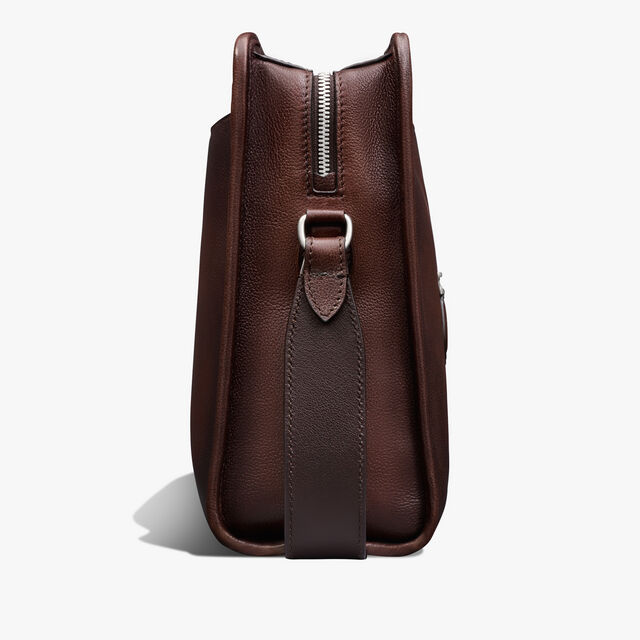 Journalier XL Scritto Leather Messenger, SOFT BROWN, hi-res 4