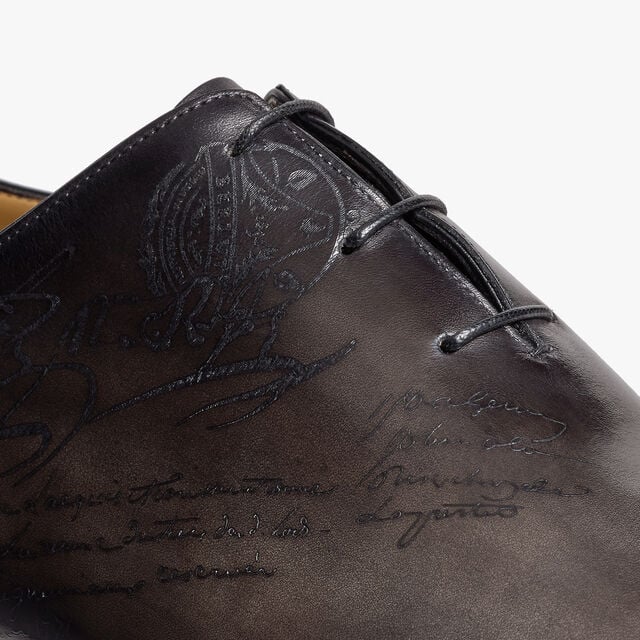 Alessandro Galet Scritto Leather Oxford, NERO GRIGIO, hi-res 7