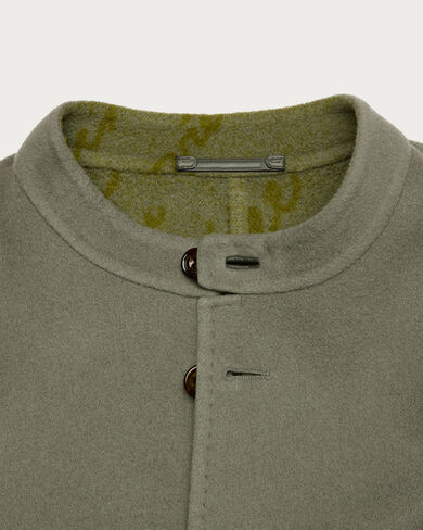 Double Face Foresti&egrave;re Jacket, Kaki & Internal Giant Scritto, hi-res