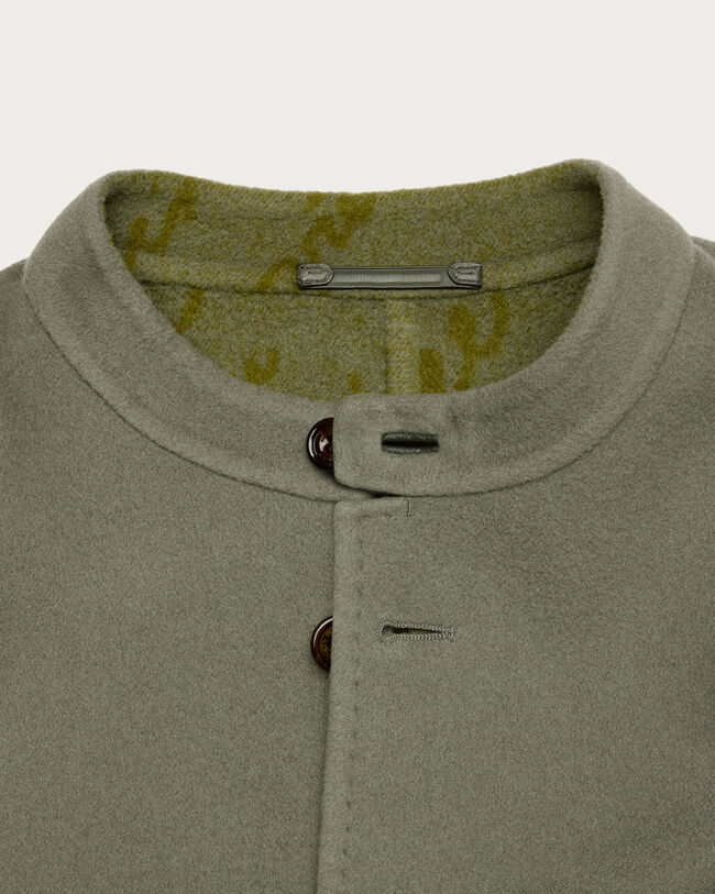 Double Face Foresti&egrave;re Jacket, Kaki & Internal Giant Scritto, hi-res