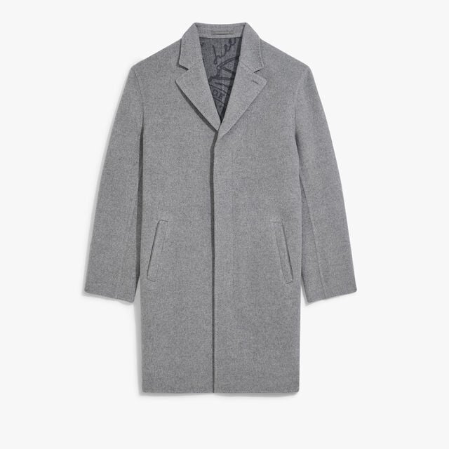 Manteau en Laine et Cachemire Double Face, GREY/ INTERNAL GIANT SCRITTO, hi-res 1